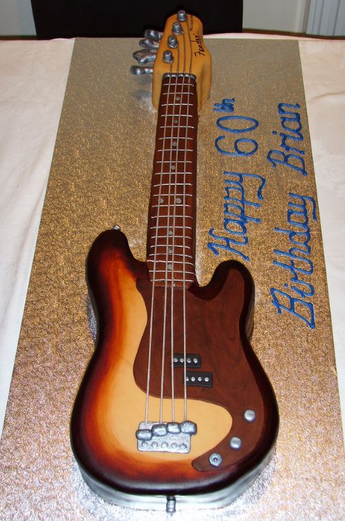 Guitar birthday cake for 60th birthday.JPG