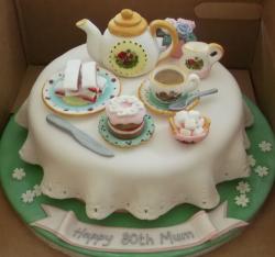 Tea party birthday cake for 80-year-old mother.JPG