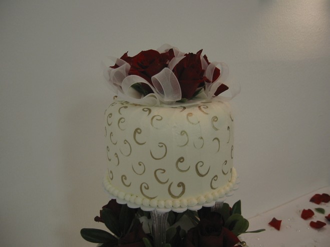 trendy and fashion Wedding cake photo
