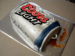 Coors Light beer can birthday cake.JPG