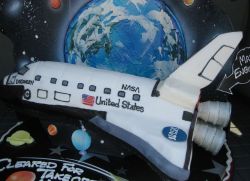 Space Shuttle birthday cake.JPG