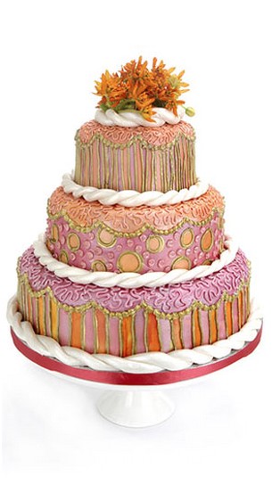 Pearl and Roper wedding cake
