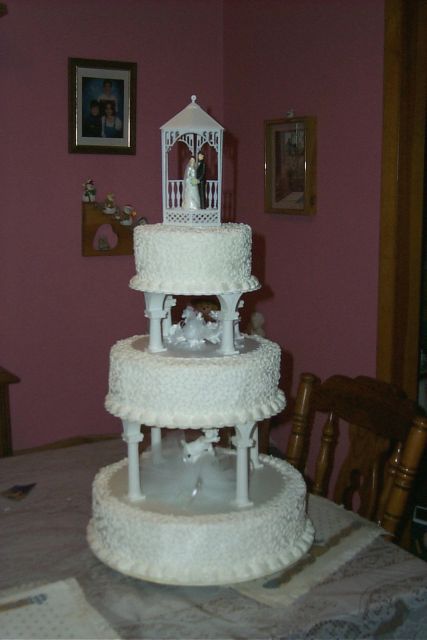 tall wedding cake