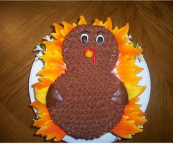 Thanksgiving Turkey chocolate cake photos.JPG