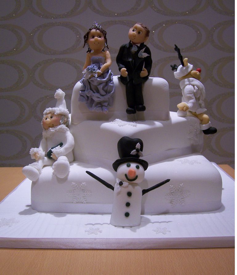 Christmas Wedding Cake photo.JPG