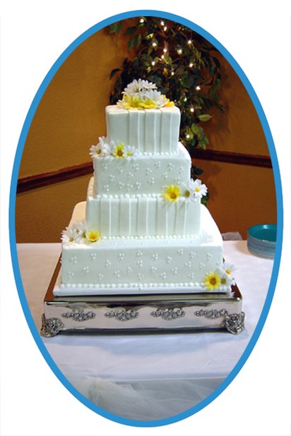 square Wedding cake