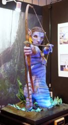 Sculpted Avatar Neytiri Cake very realistic.JPG