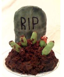 Tombstone Zombie Cake.JPG