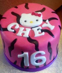 Pink Hello Kitty Sweet 16 Birthday Cake.JPG