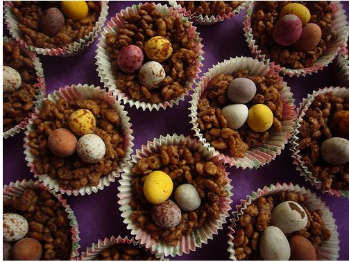 Egg chocolate easter bunny cake.JPG