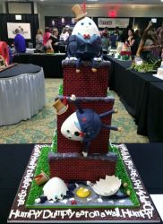 Humpty Dumpty Had a Fall Cake in 3 Tiers.JPG
