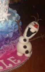 Olaf made from gumpaste