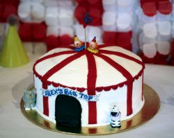Big Top Circus Tent Cake for 6 year-old.JPG