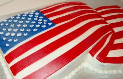 Draped USA Folded Flag Shape Cake.JPG
