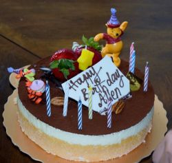 Winnie the Pooh and Tigger Birthday Cake with Candles.JPG