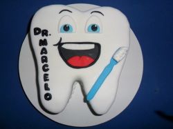 Dentist Cake in the Shape of a Tooth.JPG
