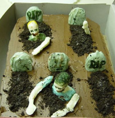 Zombie Graveyard Cake images.JPG