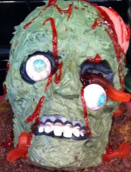 Zombie skull cake ideas photo.JPG