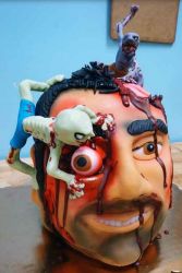Scary Halloween Zombie Birthday Cake images.JPG