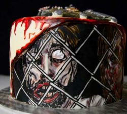 Walking Dead Zombie Birthday Cake picture.JPG