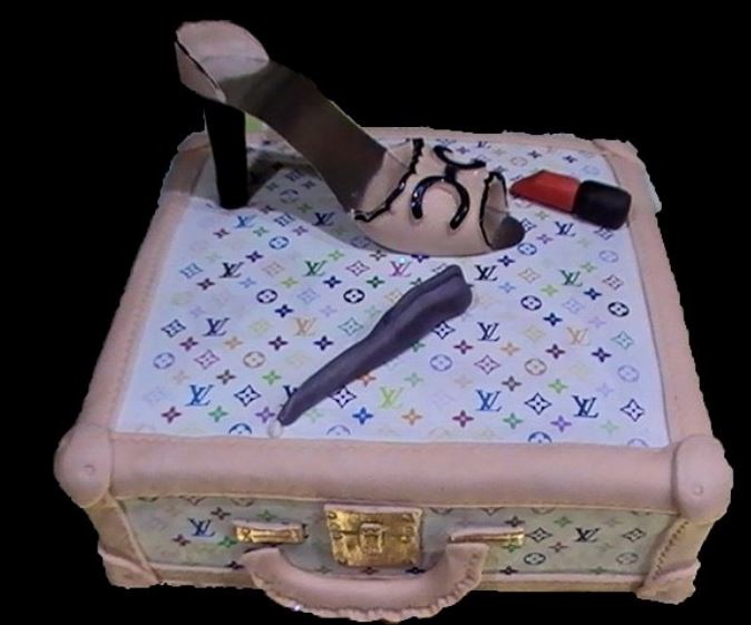 Louis Vuitton and Chanel cakes picture.JPG