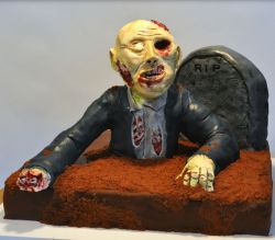 Chocolate zombie halloween cake picture.JPG