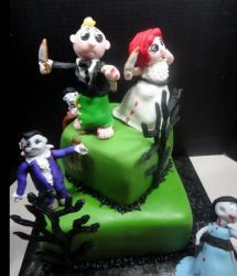Cute zombie wedding cake picture.JPG