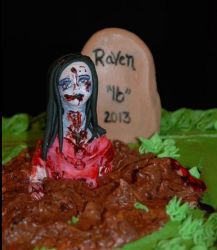 Grave yard with female zoombie.JPG