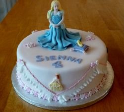 Princess Theme 4th Birthday Cake for Girl.JPG