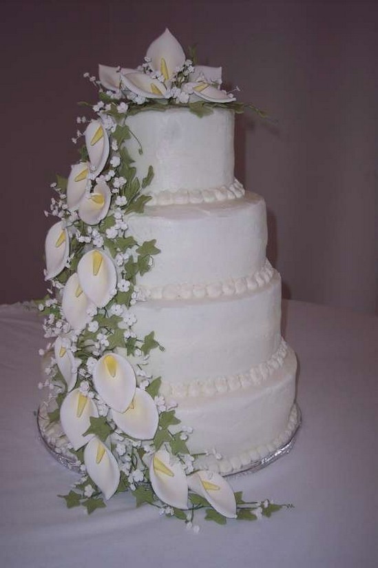 flower wedding cake