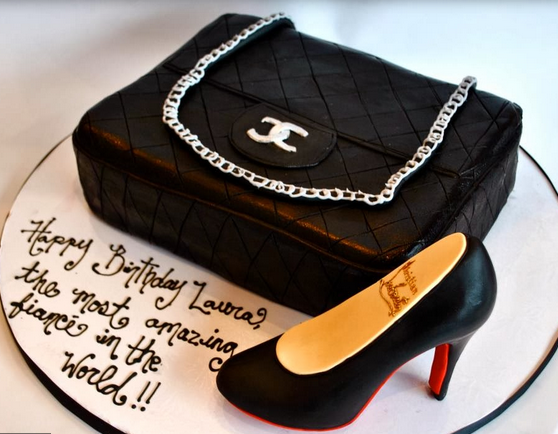 chanel purse cake and Chanel shoe cake picture.PNG