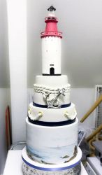 Lighthouse theme 4 Tier Cake.JPG