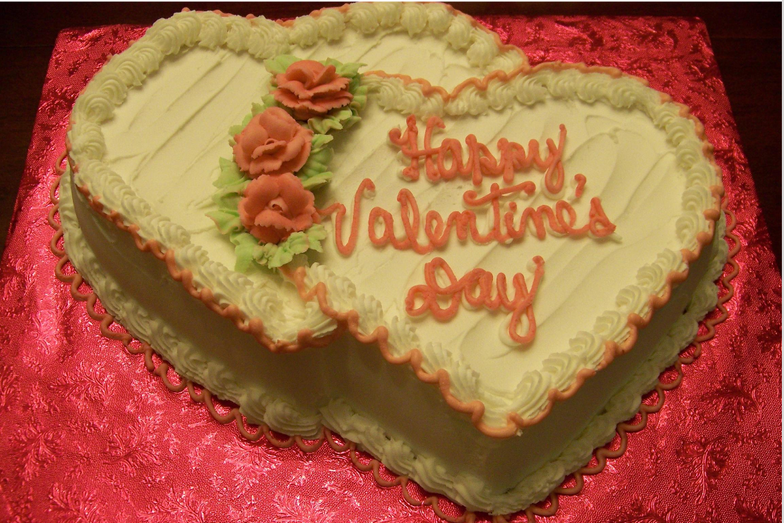 Two heart valentine cake with peach patterns.PNG