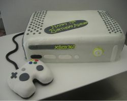 Xbox 360 birthday cake with controller.JPG