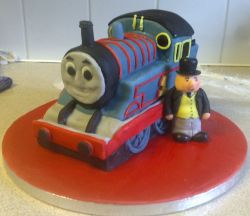 Thomas the Train birthday cake.JPG