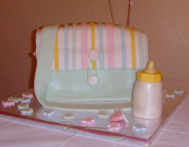Colorful Baby Bag Baby Shower Cake photo.PNG