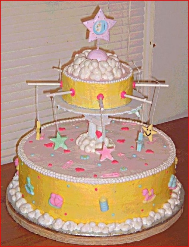 Butter Cream Baby shower cake with fondant stars.jpg