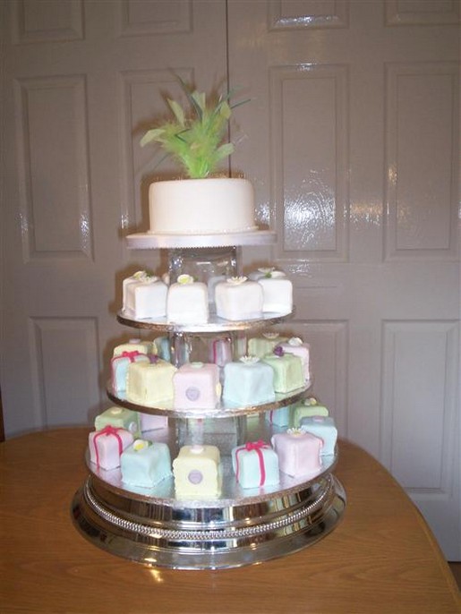 colorful wedding cup cakes pic