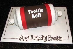 Toosie Roll birthday cake.JPG
