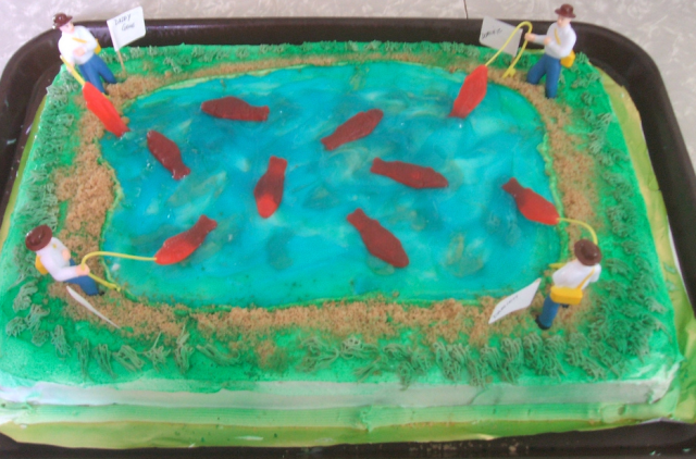Photo of fathers day cake designs with fishing theme.PNG