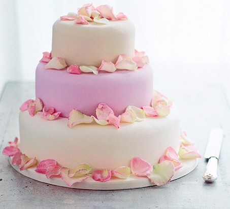 coloful wedding cake with a simple trendy style