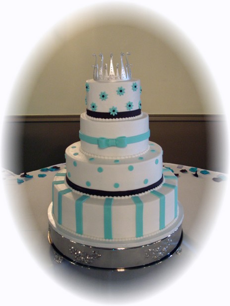 picture of trendy wedding cake