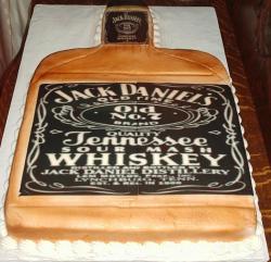 Jack Daniels bottle grooms cake.jpg
