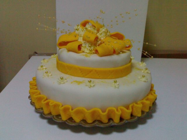cute orange cake photo
