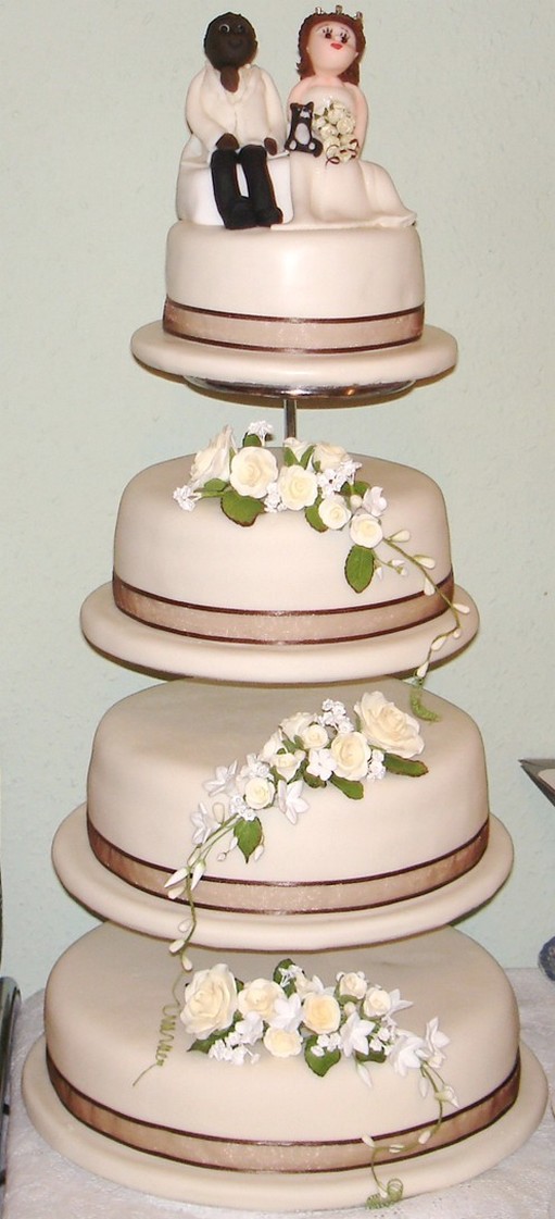 four tier wedding cake