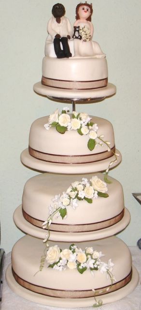 four tier wedding cake