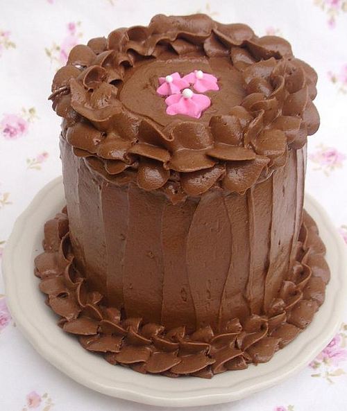 Chocolate buttercream tower cake.JPG