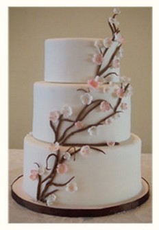 spring wedding cake pictures