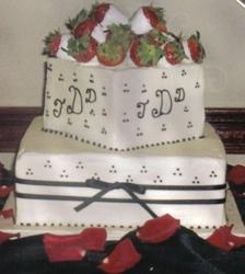 Black and White grooms cake.jpg