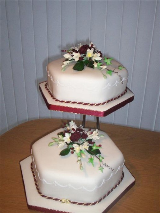 simple wedding cake photo